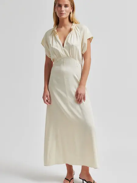 Second Female Shera frill dress Alabaster gleam