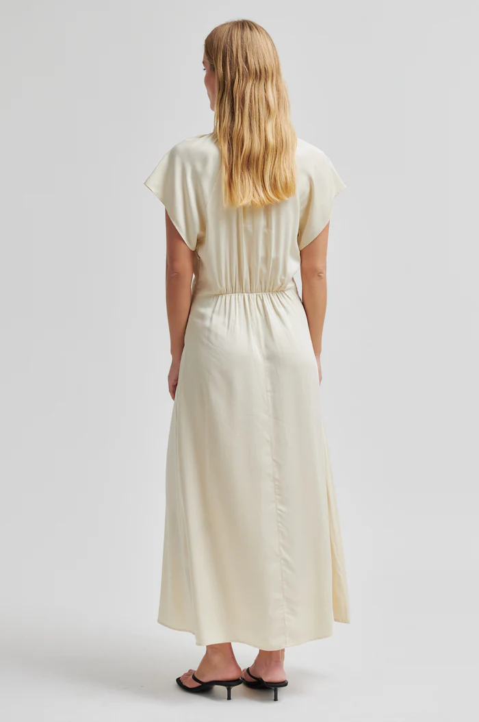 Second Female Shera frill dress Alabaster gleam