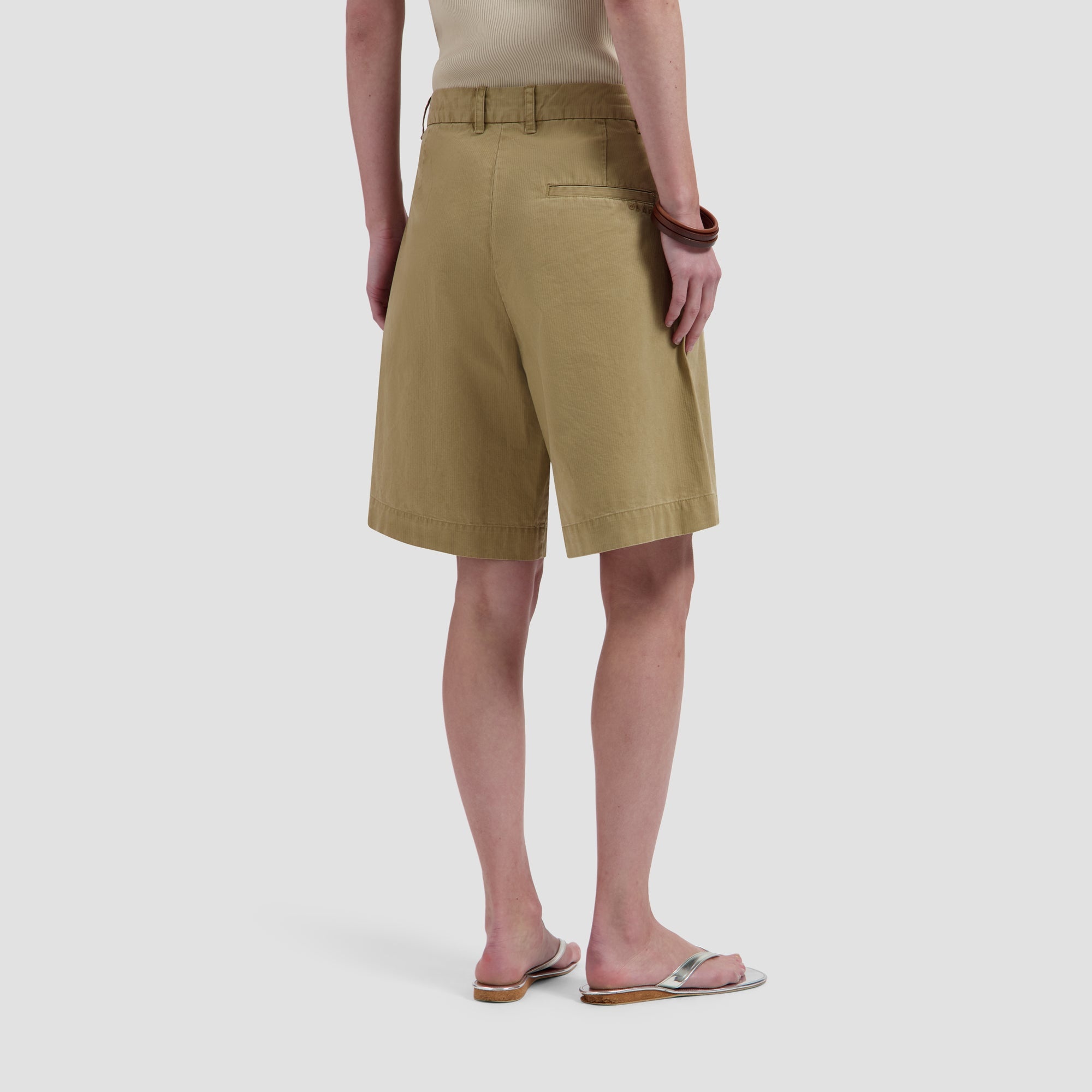 OLAF Herringbone tailored shorts Treehouse