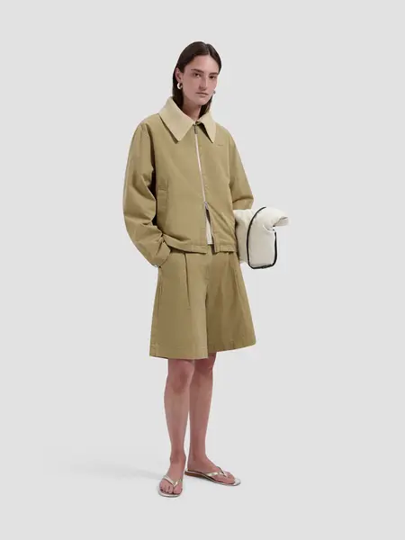 OLAF Herringbone tailored shorts Treehouse