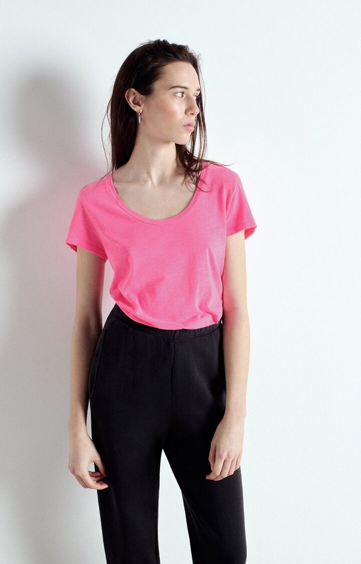 American Vintage JAC48V T-shirt Rose fluo