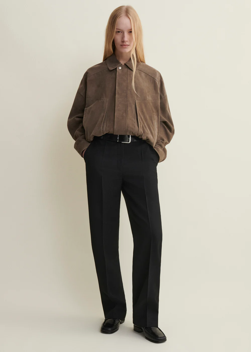 Arma Frederica jacket lamb suede Soil