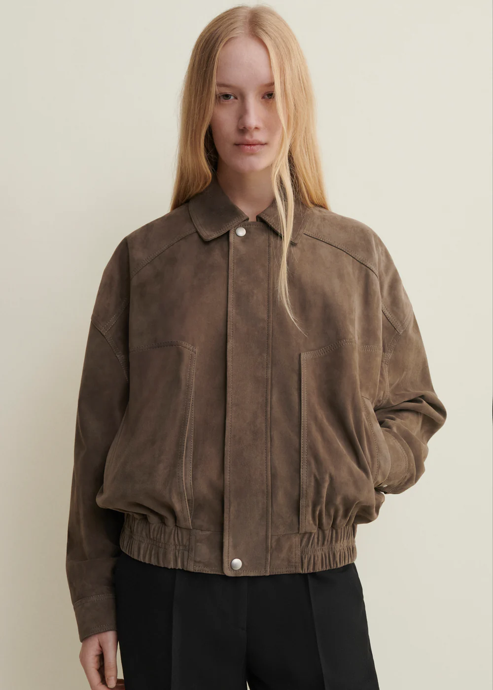 Arma Frederica jacket lamb suede Soil