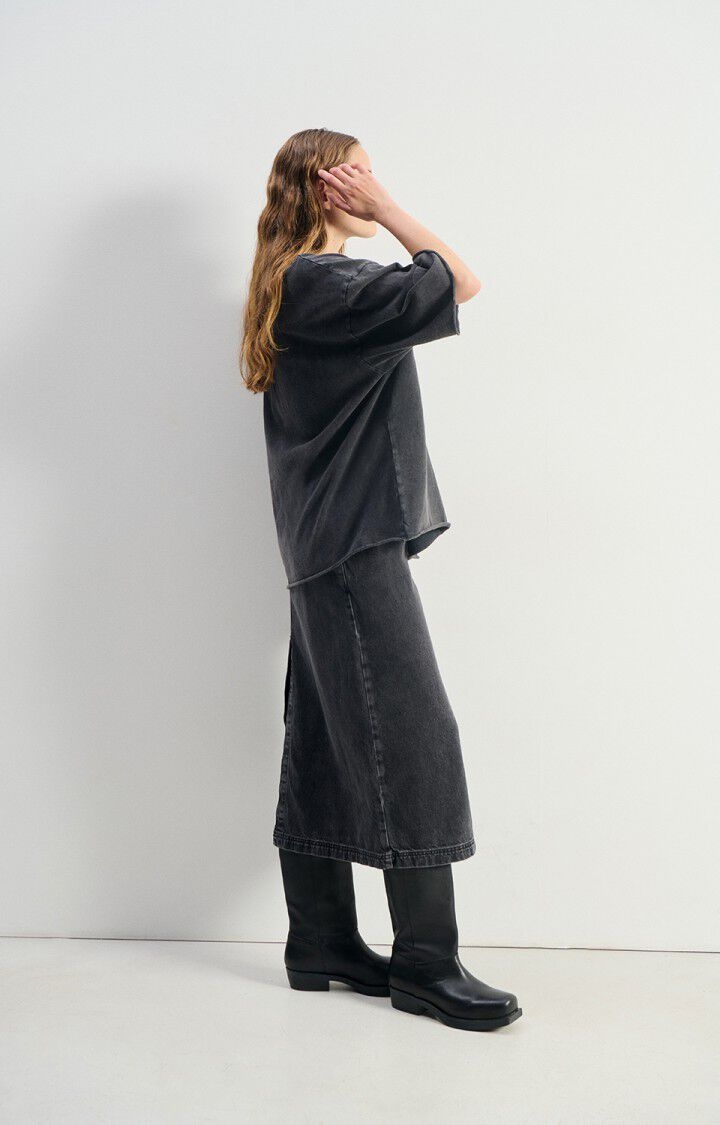 American Vintage AFO02D oversized boxy tee Tenebre vintage