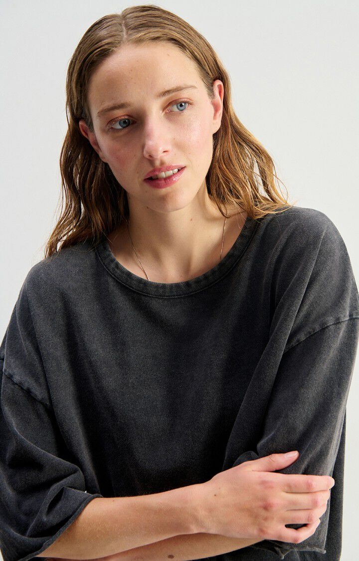 American Vintage AFO02D oversized boxy tee Tenebre vintage