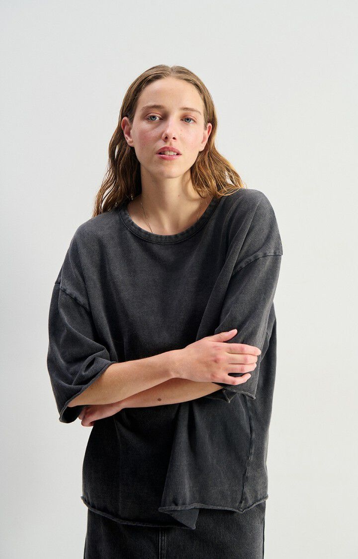 American Vintage AFO02D oversized boxy tee Tenebre vintage