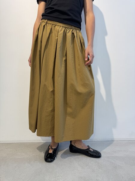 AOAP Nylon long culottes Caramel beige