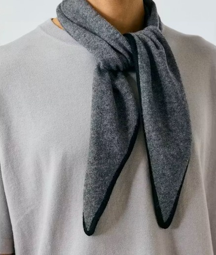 Lisa Yang Chelsea scarf Graphite/black