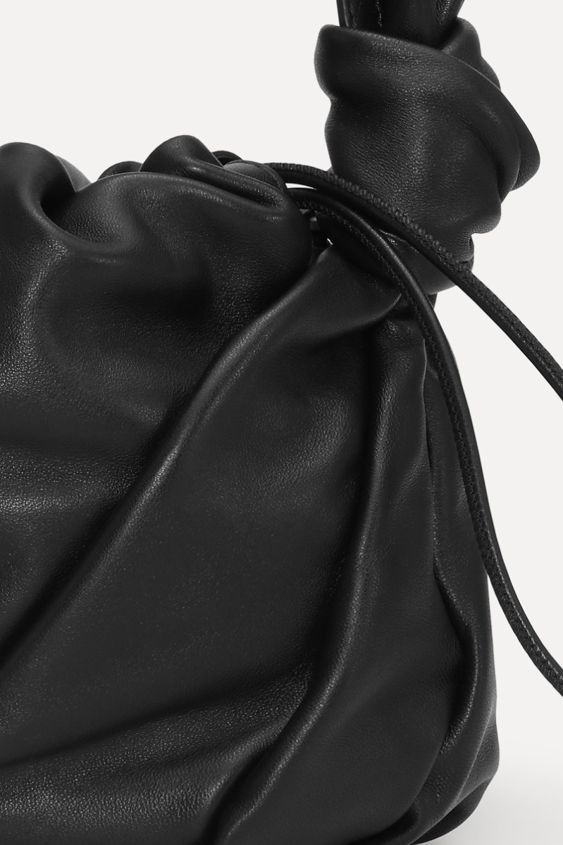 ROTATE Leather bon bon bag Black