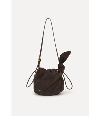 ROTATE Suede bon bon bag Chocolate torte