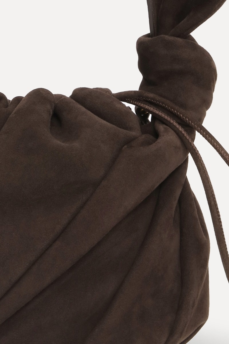 ROTATE Suede bon bon bag Chocolate torte