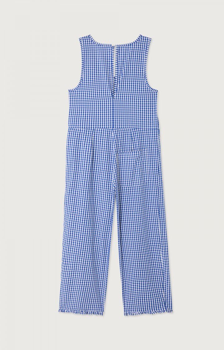 American Vintage EKI12A Jumpsuit Vichy bleu