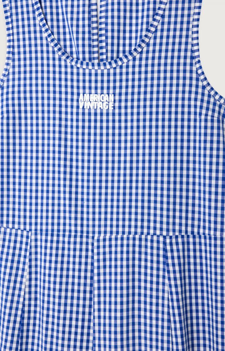 American Vintage EKI12A Jumpsuit Vichy bleu