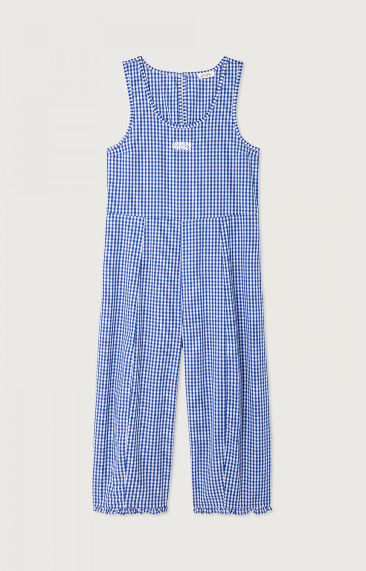 American Vintage EKI12A Jumpsuit Vichy bleu