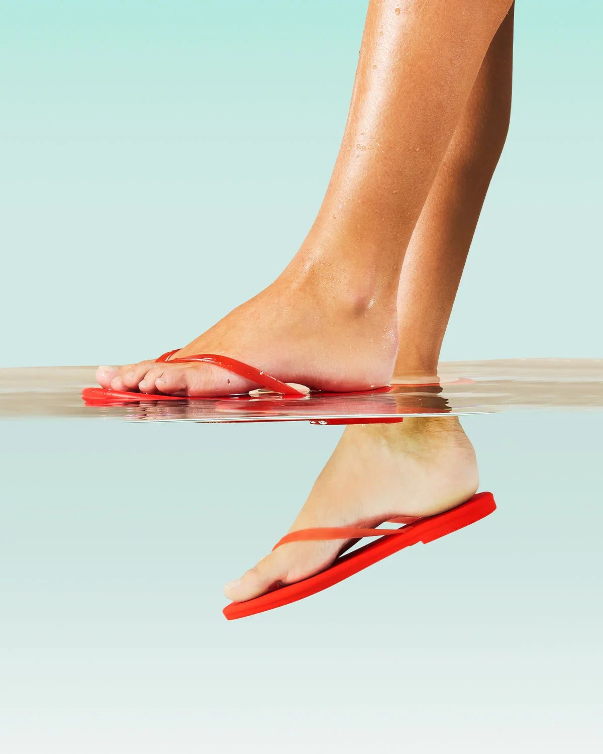 Tkees Aqua slipper Sol red