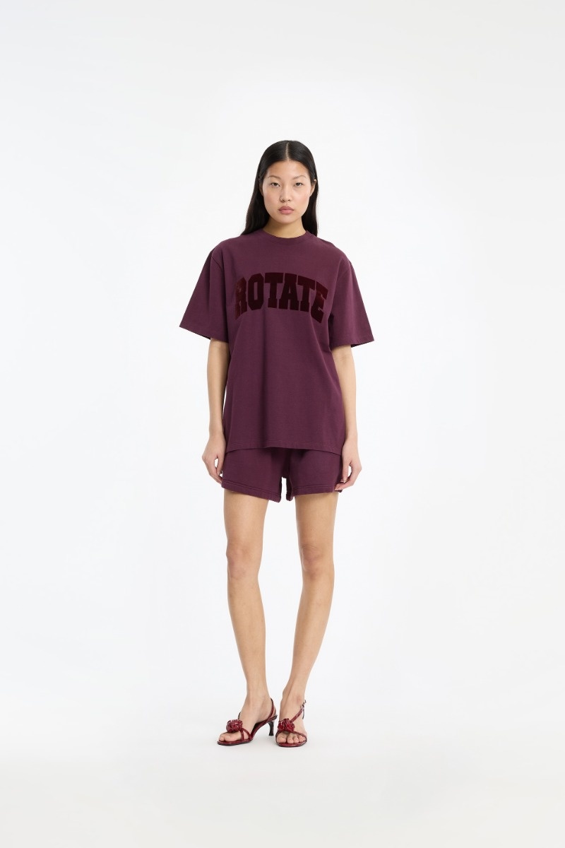 ROTATE Jersey oversized t-shirt Winetasting