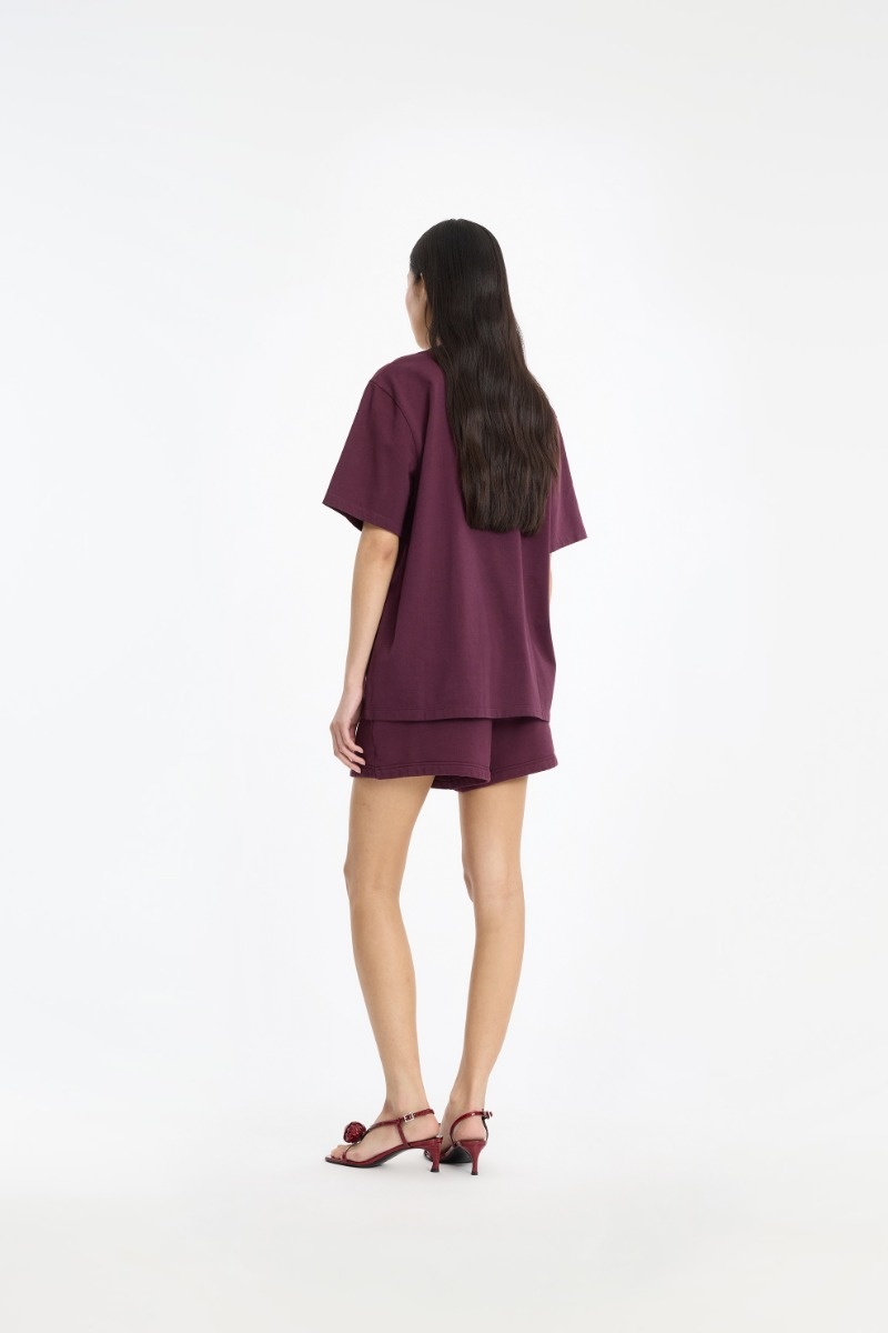 ROTATE Jersey oversized t-shirt Winetasting
