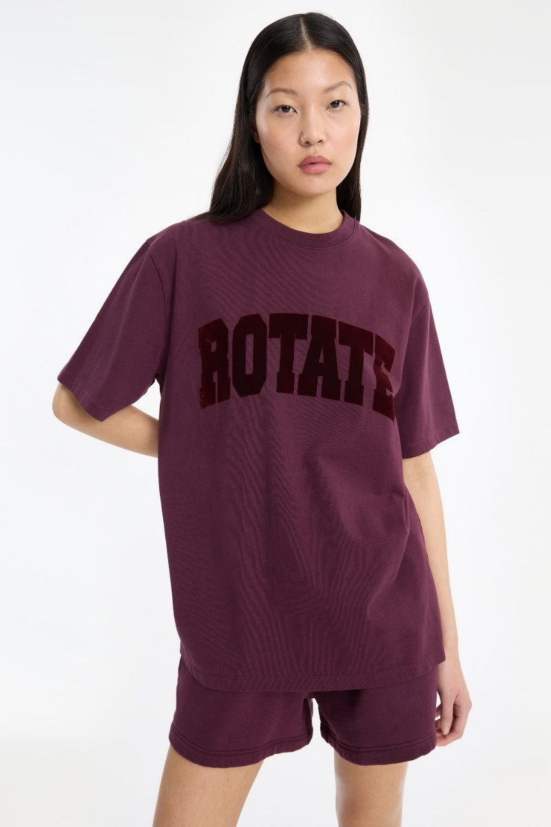 ROTATE Jersey oversized t-shirt Winetasting