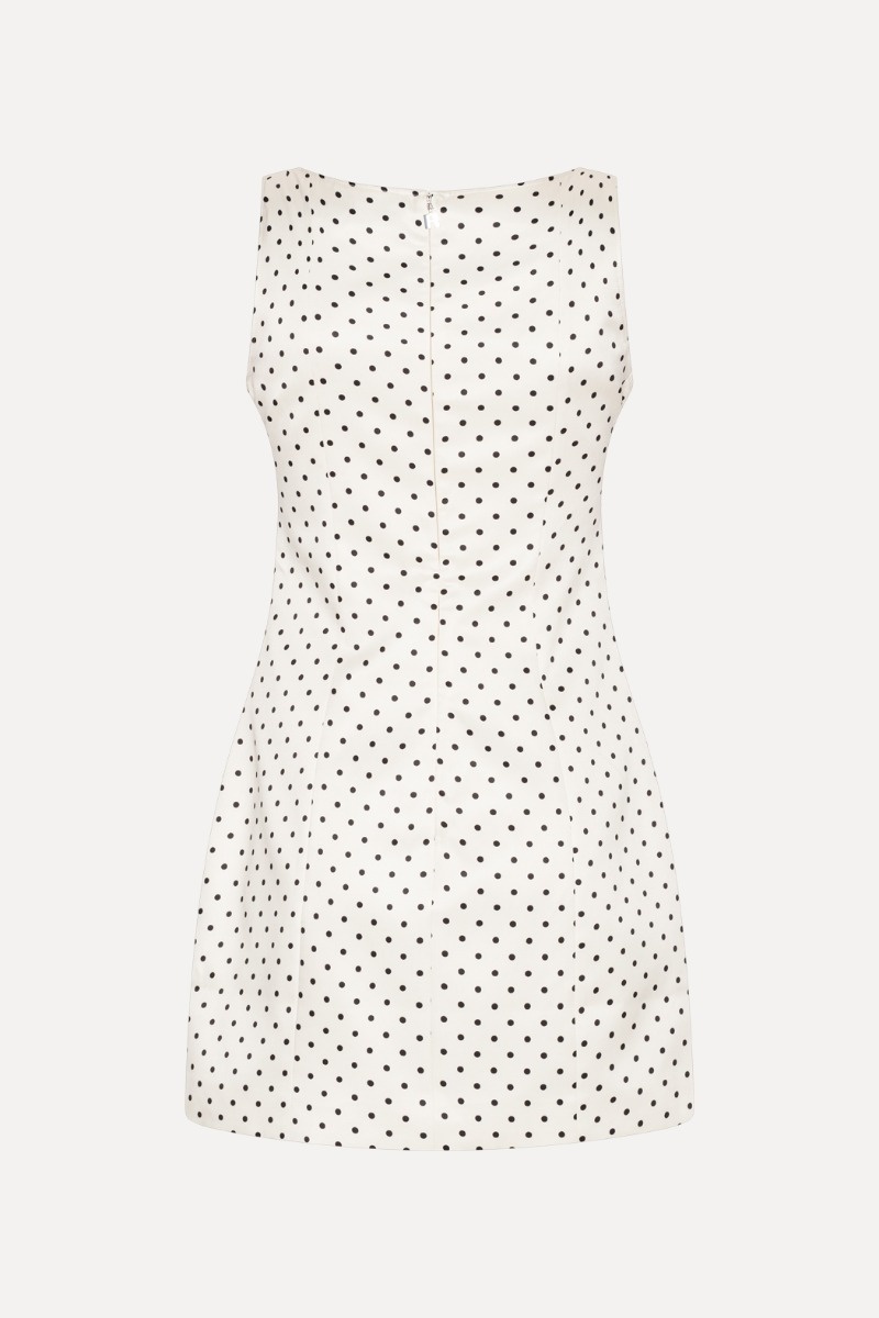 ROTATE Polka dot mini dress Dot aop
