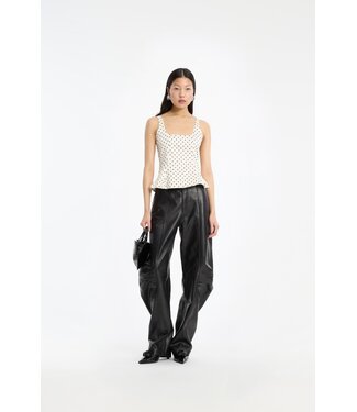 ROTATE Polka dot sleeveless top Dot aop