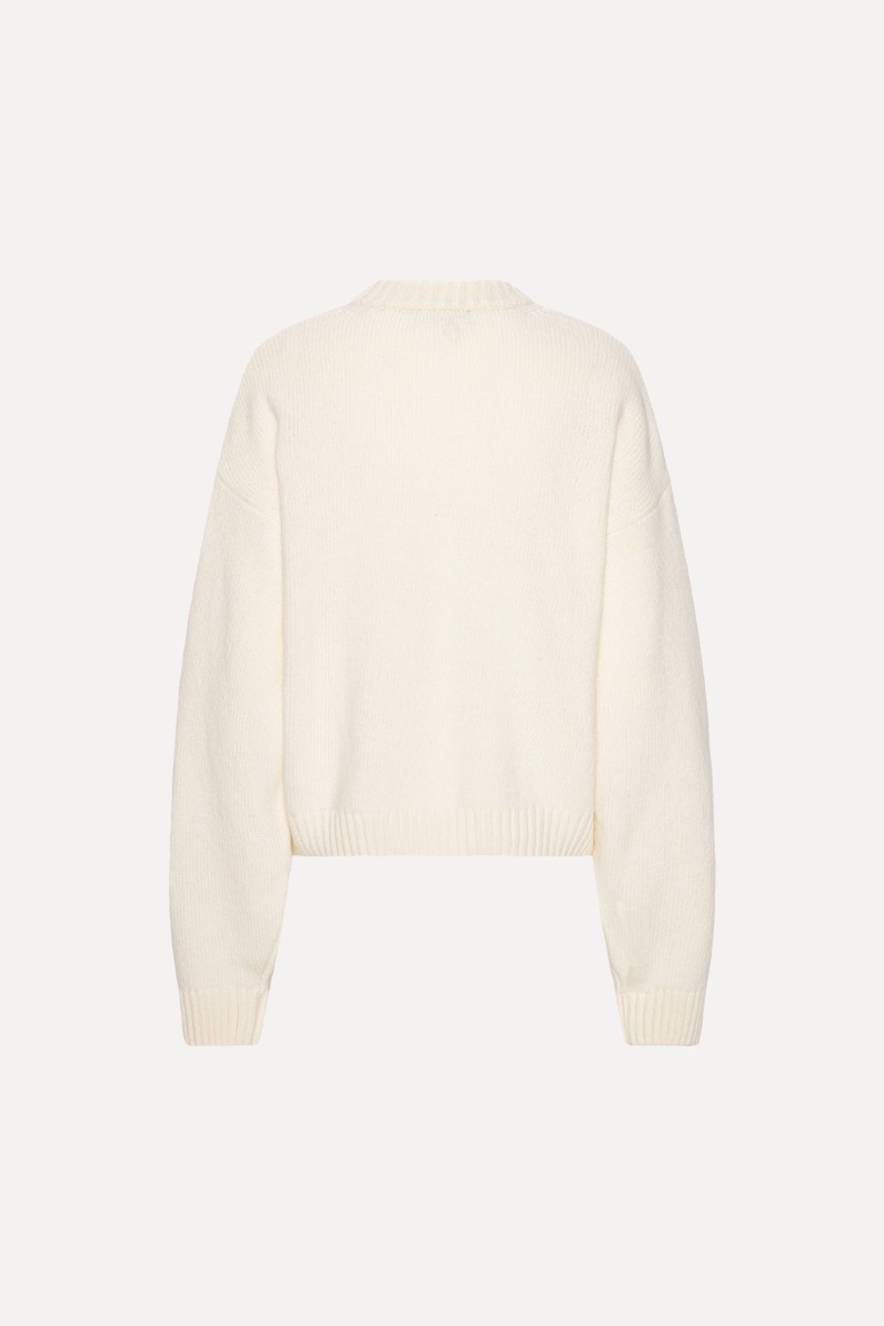 ROTATE Crewneck sweater Egret