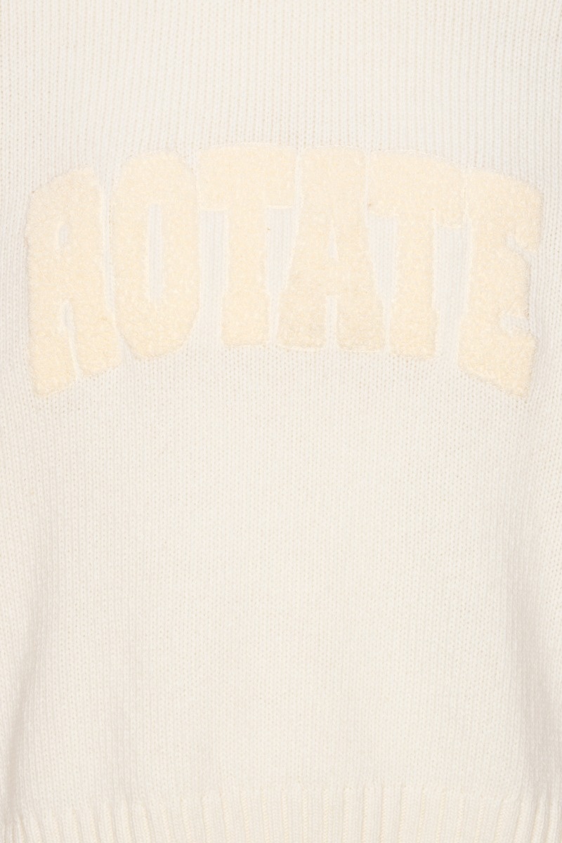 ROTATE Crewneck sweater Egret