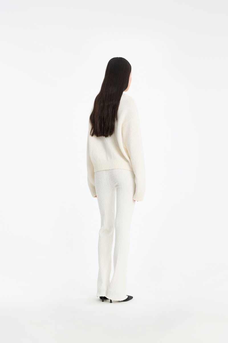 ROTATE Crewneck sweater Egret