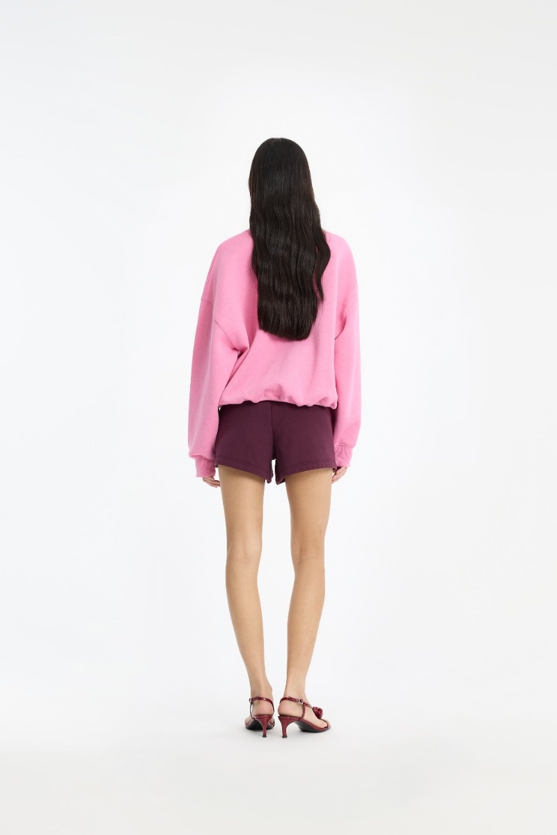 ROTATE Classic sweat shorts Winetasting