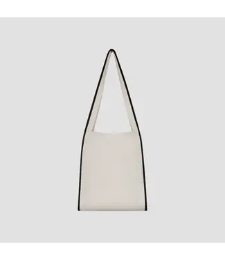 OLAF Contrast binding canvas bag Off white