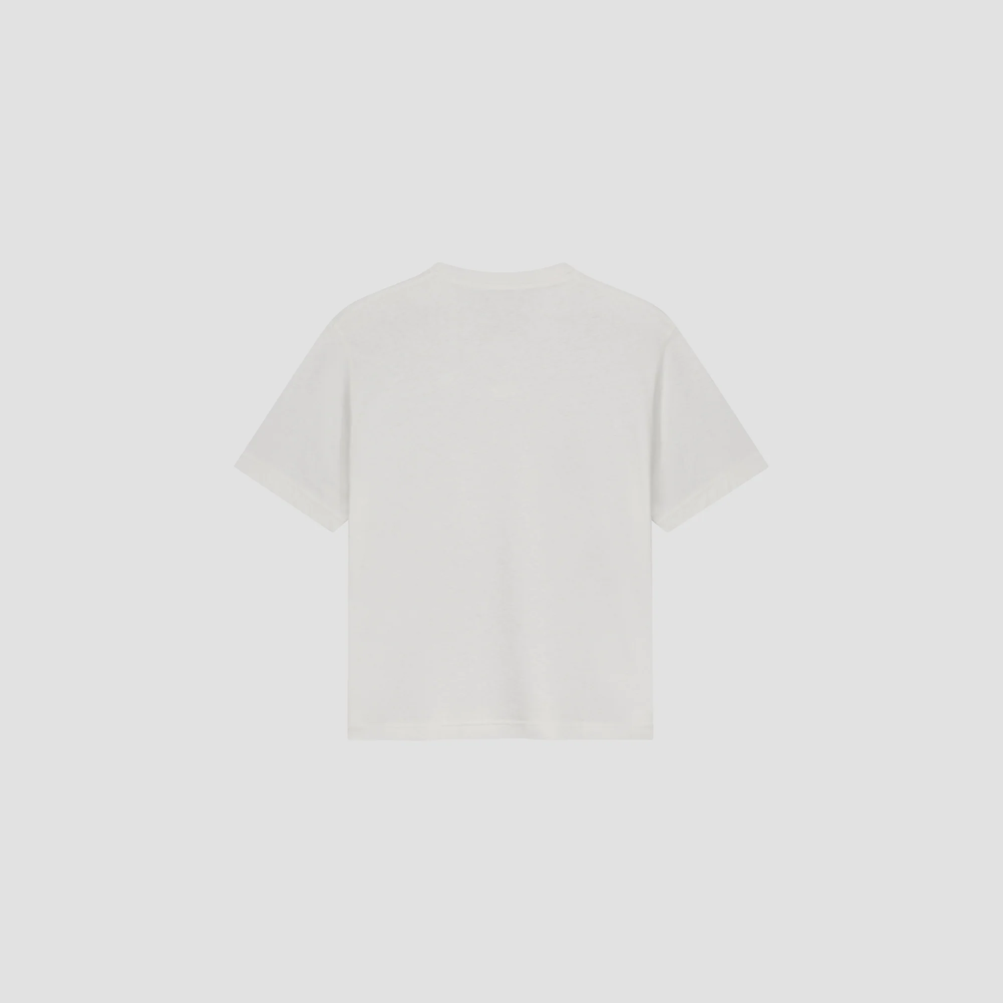 OLAF Retro logo linen boxy tee Off white