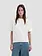 OLAF Retro logo linen boxy tee Off white
