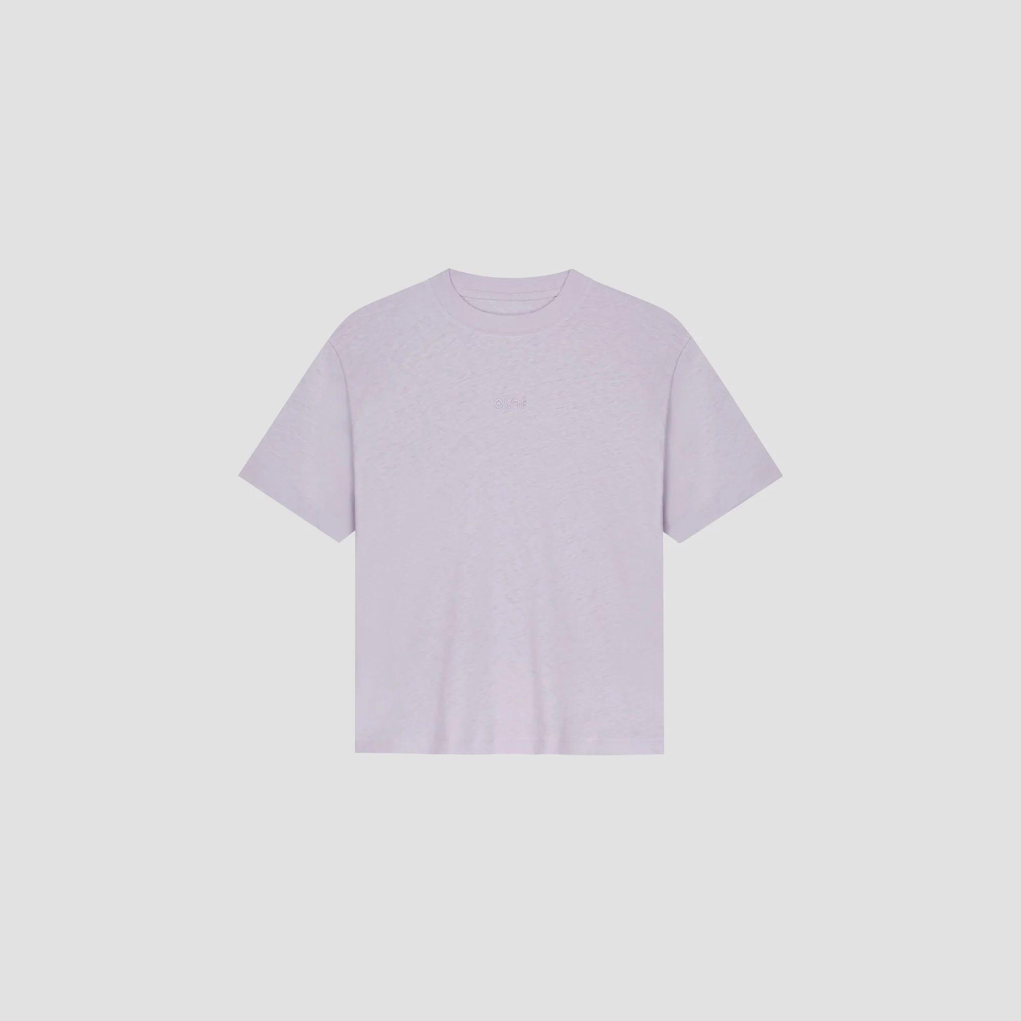 OLAF Retro logo linen boxy tee Purple