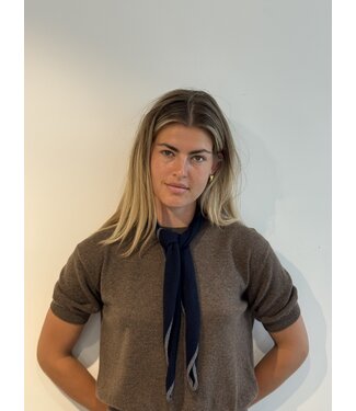 Lisa Yang Chelsea scarf Navy/Graphite