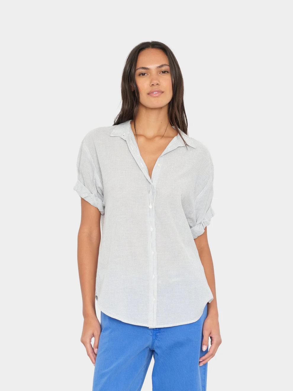 Xirena Channing shirt Windward stripe