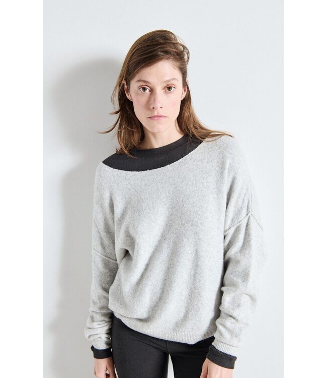 American Vintage DAM225 trui Gris Chine