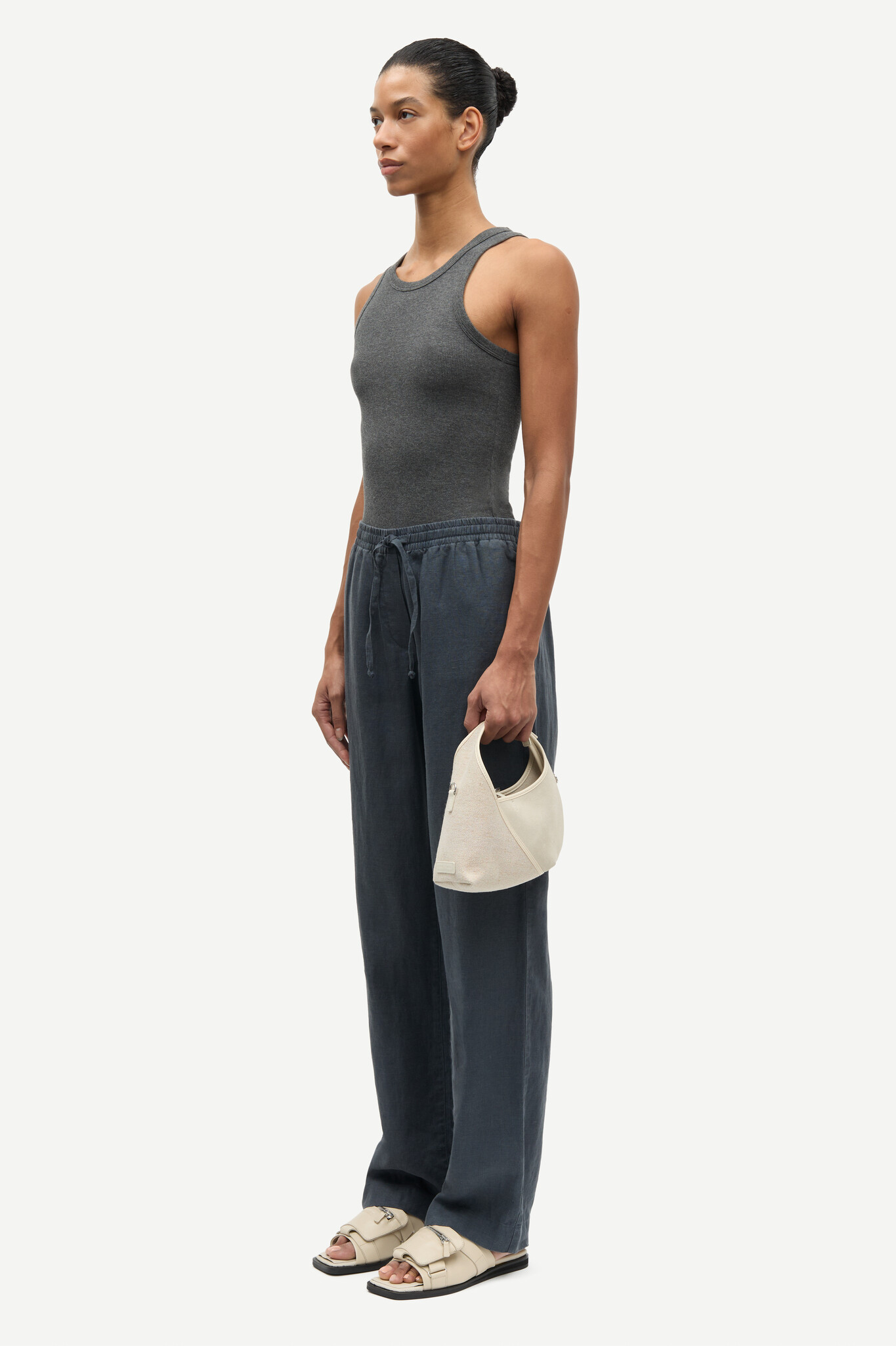 Samsoe Samsoe Sahoys string trousers Ombre blue