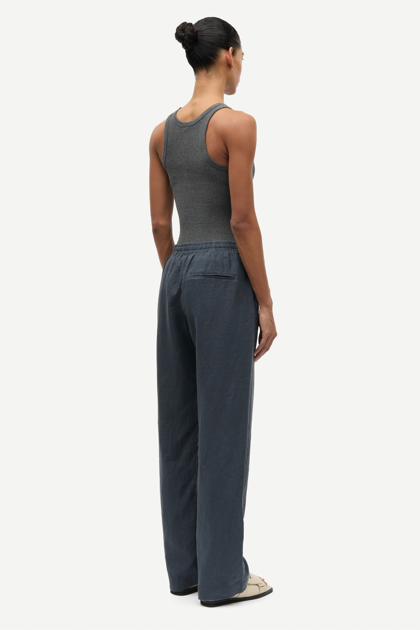 Samsoe Samsoe Sahoys string trousers Ombre blue