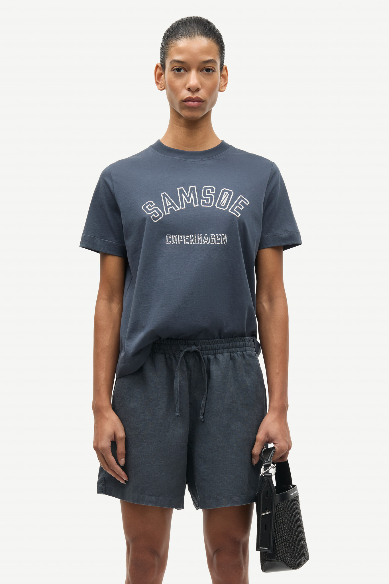 Samsoe Samsoe Samaren string shorts Ombre Blue