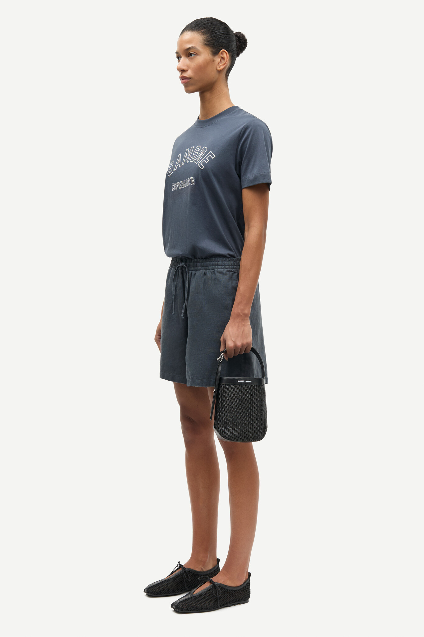 Samsoe Samsoe Samaren string shorts Ombre Blue