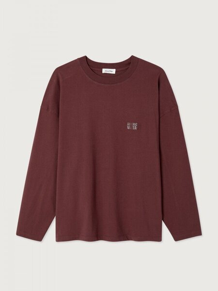 American Vintage GIX02C longsleeve Pourpre