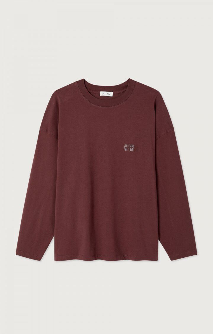 American Vintage GIX02C longsleeve Pourpre