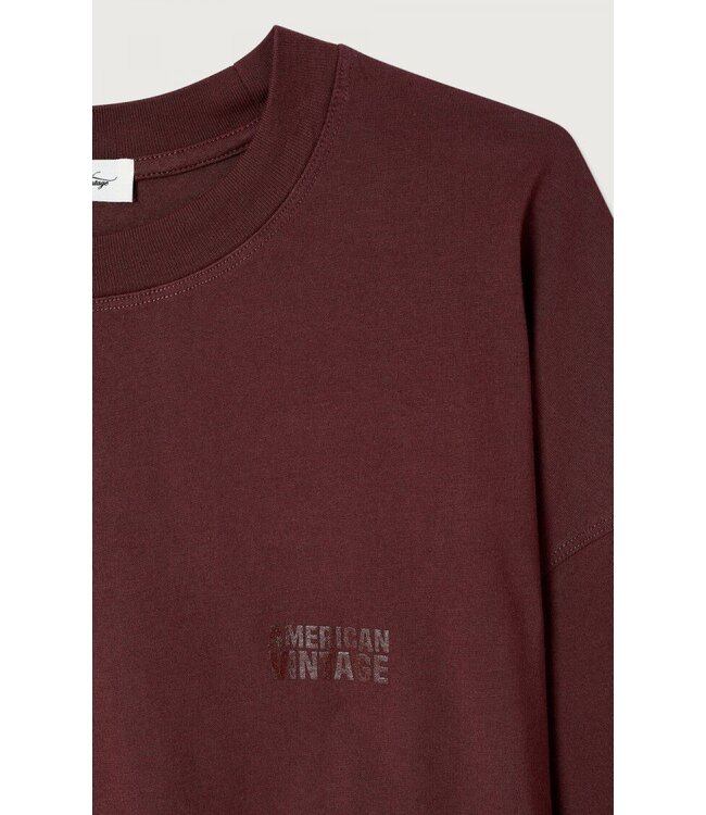 American Vintage GIX02C longsleeve Pourpre