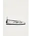 Alohas Rosalind Shimmer silver leather ballet flats
