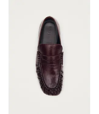 Alohas Aven Rift burgundy leather loafers