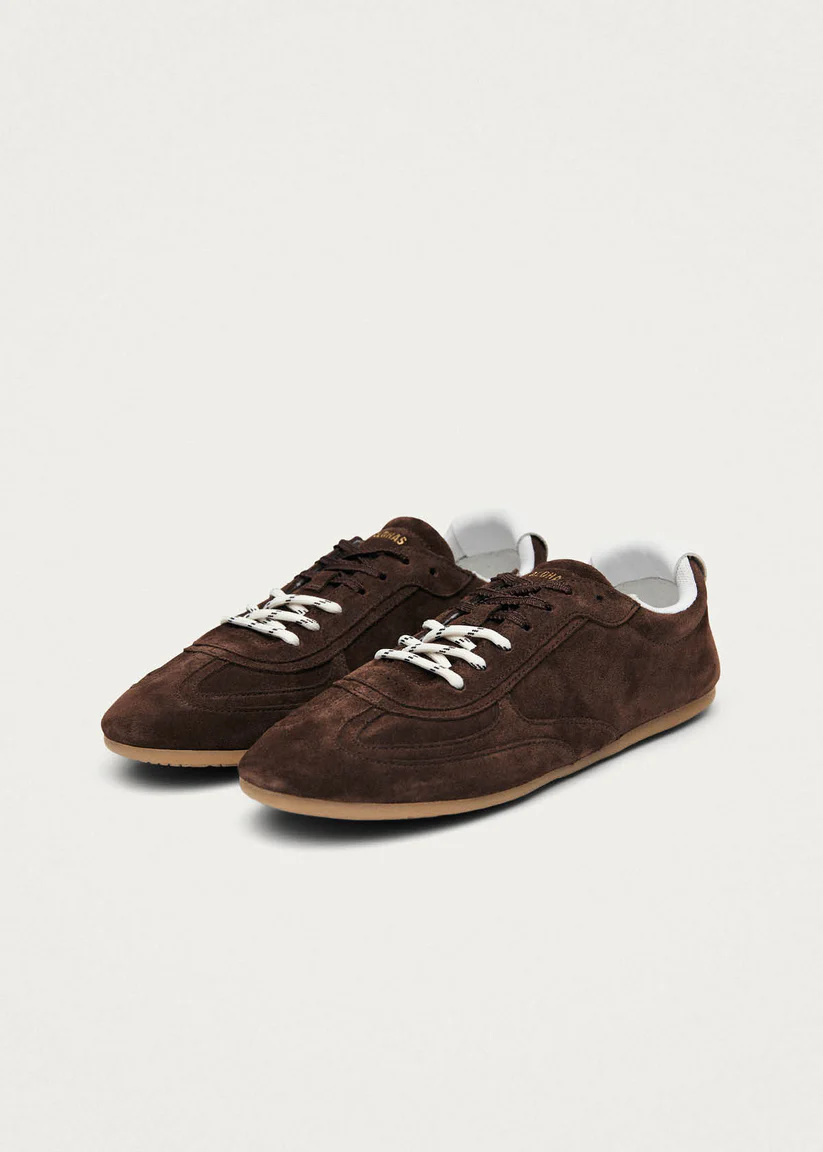 Alohas Tb.24 Suede chocolate brown leather sneakers