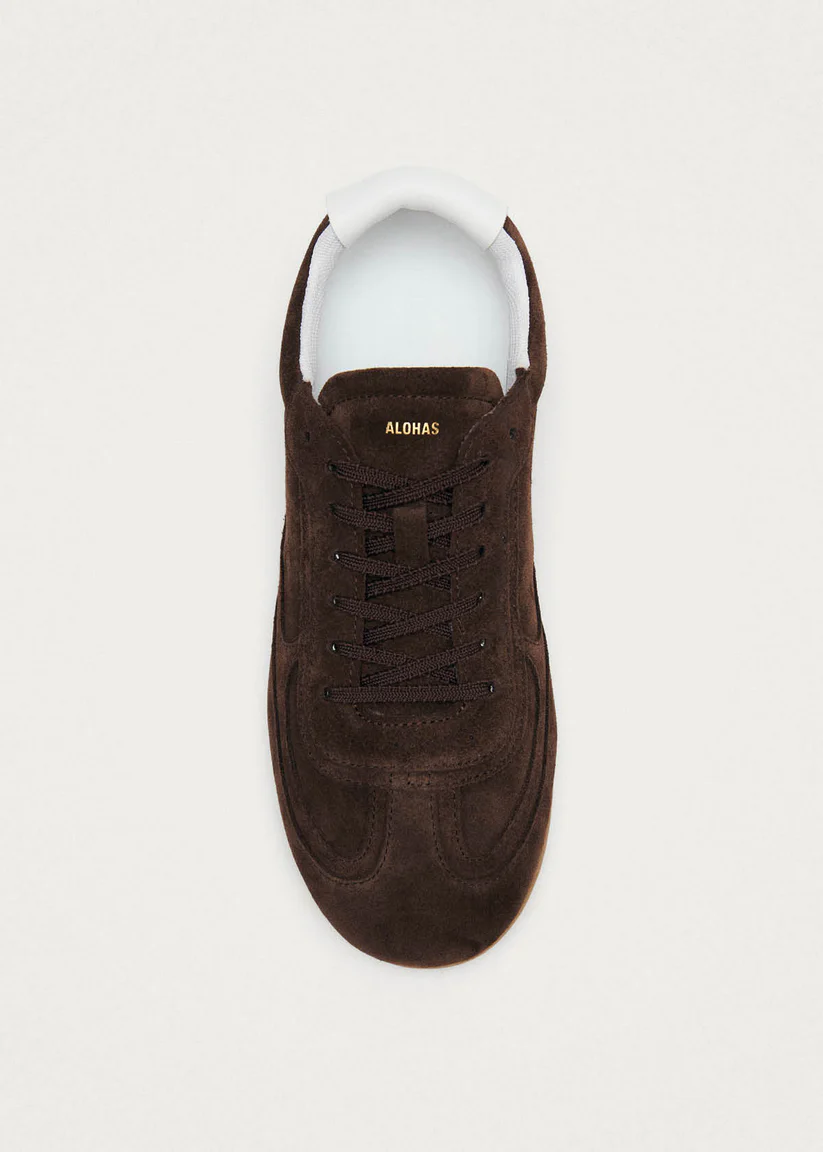 Alohas Tb.24 Suede chocolate brown leather sneakers