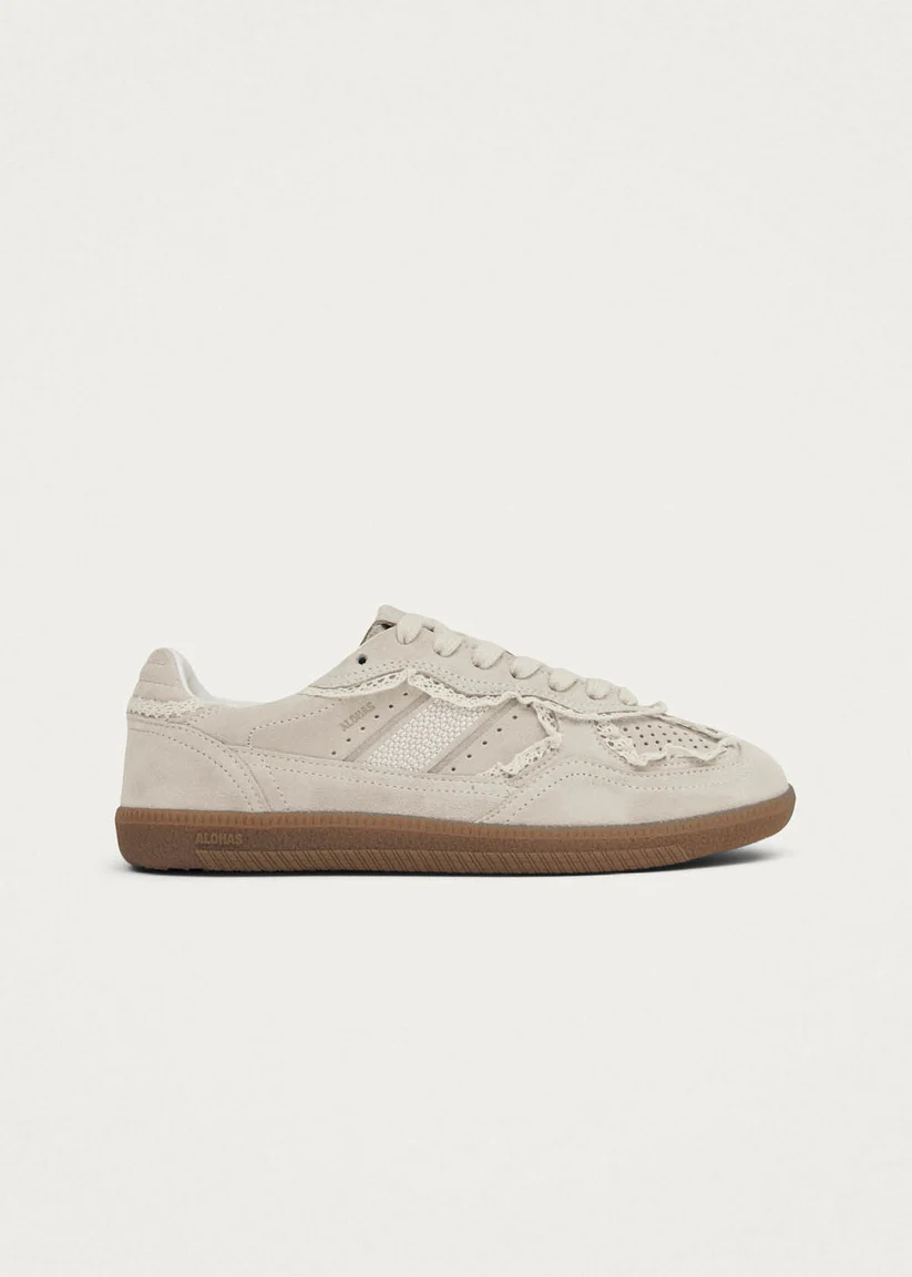 Alohas Tb.490 Crochet Cream Leather Sneakers