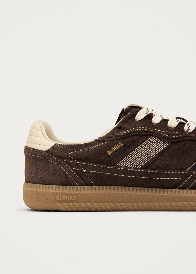 Alohas Tb.490 Rife chocolate cream leather sneakers