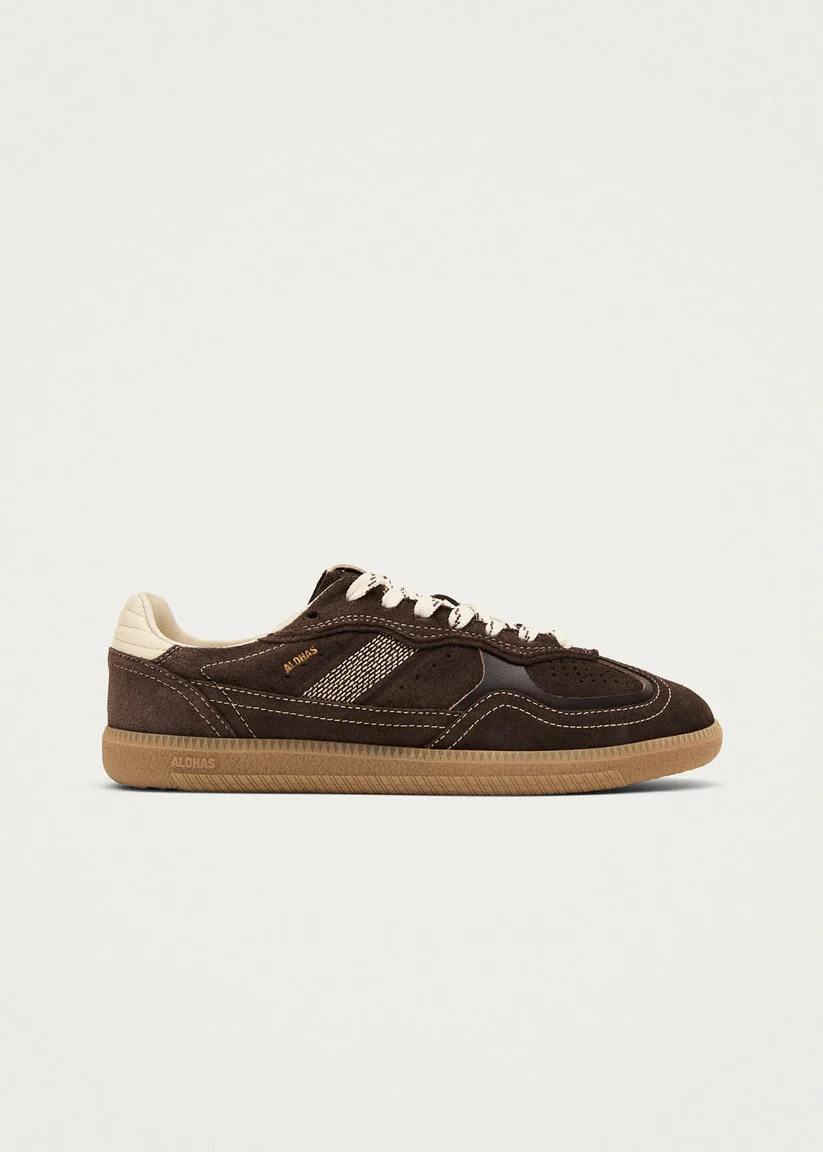 Alohas Tb.490 Rife chocolate cream leather sneakers