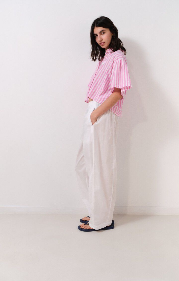 American Vintage VEX06A shirt Rayures rose